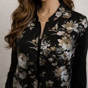 NYGARD Floral Black Women's Jacket